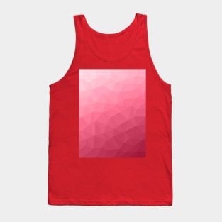 Magenta pink ombre gradient geometric mesh pattern Tank Top